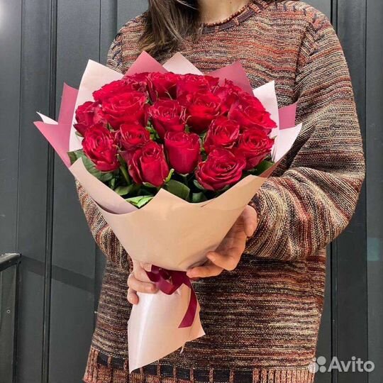 Роза, букет из роз, доставка цветов