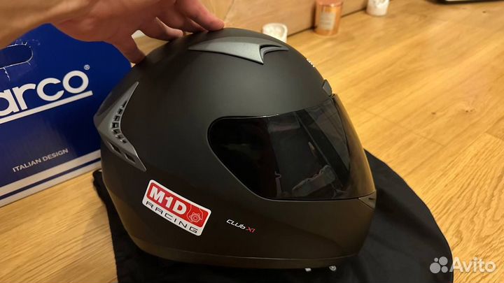 Шлем для картинга Sparco + 3 визора, L