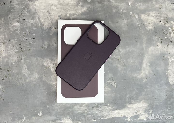 Чехол на 14 Pro / Pro max кожаный