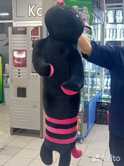 Мягкие игрушки Гуси обнимуси, котик, фламинго