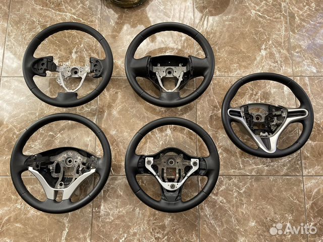 Новые кожанные (перешитые) рули Mitsubishi, Honda
