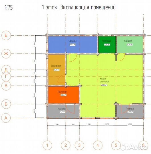 Семейный дом из клееного бруса 157 м2