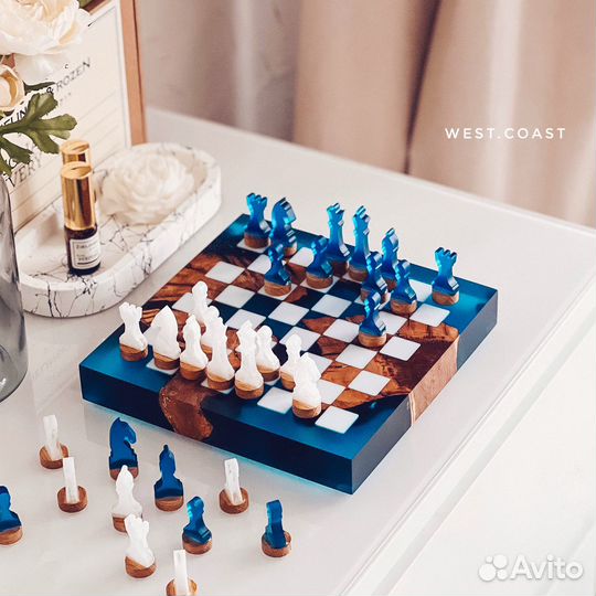 Мини-шахматы деревянные необычные ручной работы