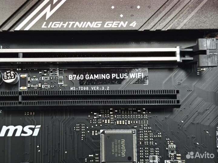 Новая материнская плата MSI B760 Gaming plus wifi