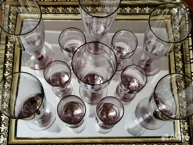 Фужеры и рюмки Богемия и СССР