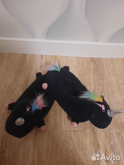 Тапочки-единорожки для девочки 29 стелька 18.5см