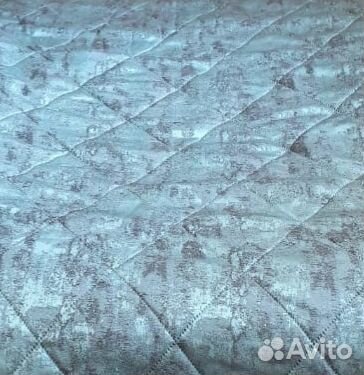 Покрывало, 2 подушки и 2 наволочки. Бирюза