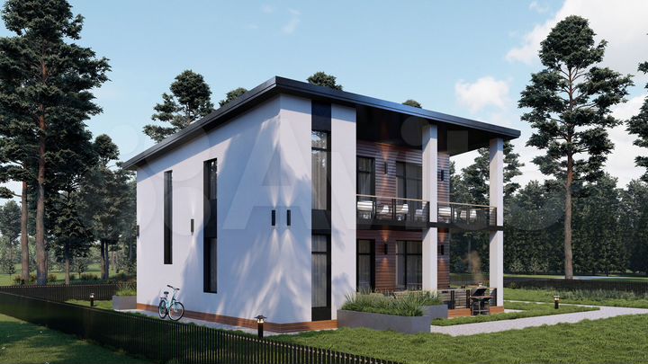 Дом 195 м² на участке 6,2 сот.