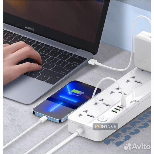 Универсальный сетевой фильтр с USB Xiaomi Ldnio