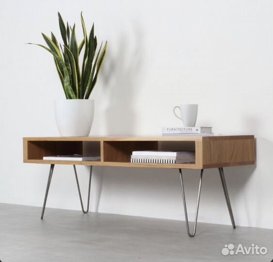 Тумба под тв из массива дерева ясеня и дуба