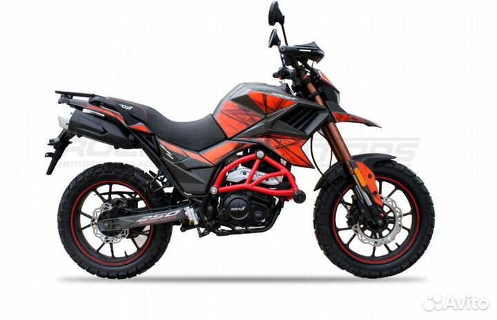 Мотоцикл турэндуро rockot hound 250 LUX птс оран