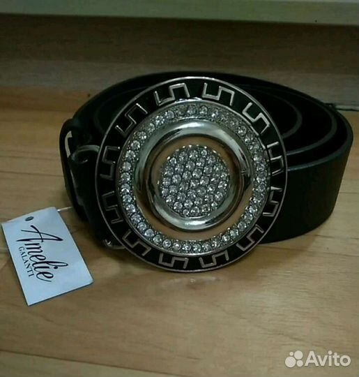 Кожаная ключница ремень брелок новые