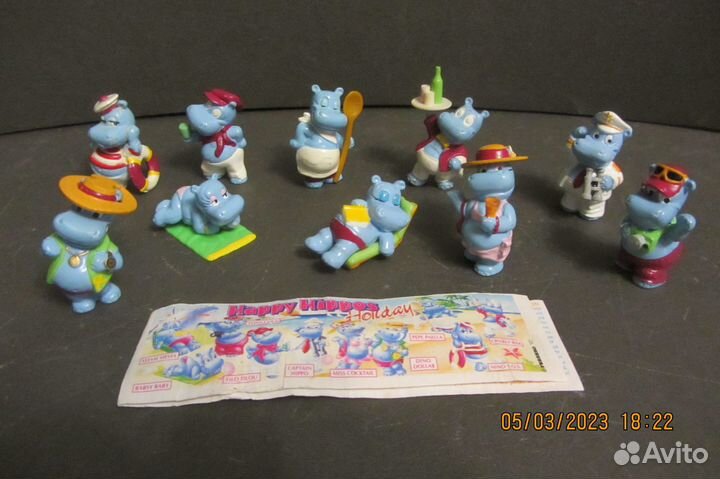 Бегемоты,Акулы,Пингвины,Слоны + вкладыш