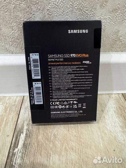 SSD NVMe M.2 Samsung 970 EVO Plus 250 Gb