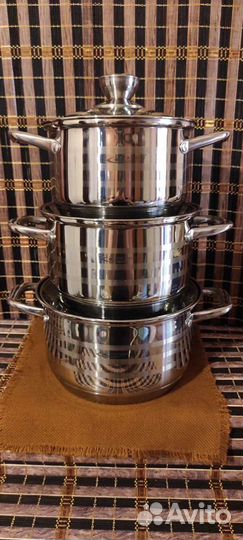 Набор кастрюль из нержавеющей стали