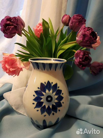 Керамика гжель СССР Ваза