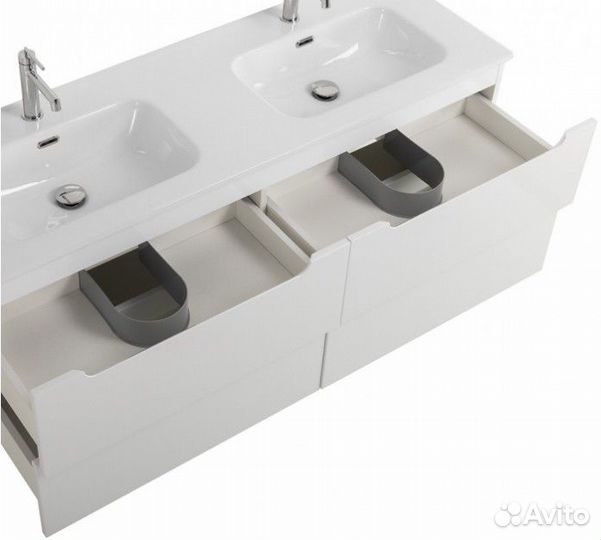 Тумба с раковиной BelBagno Etna 120-4C-BB1200-2-ETL Bianco Lucido