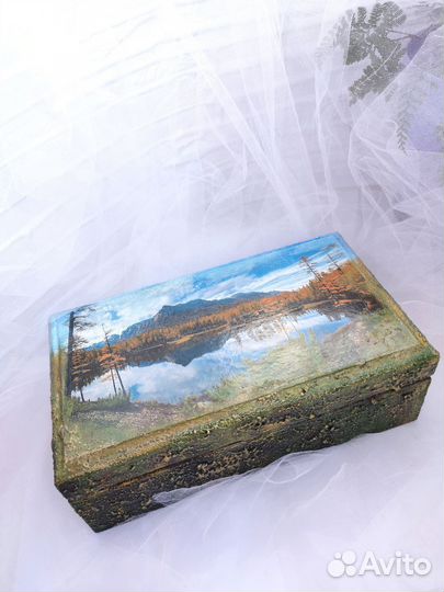 Шкатулка для украшений дерево, хранения, большая