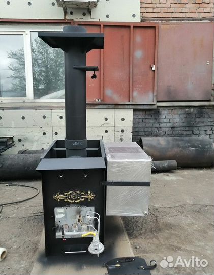 Печь для бани дровяная 920x430x750
