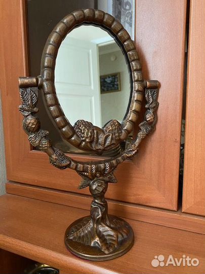 Зеркало настольное в металлической рамке СССР