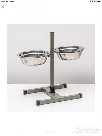 Подставка с мисками для собак в ассортименте