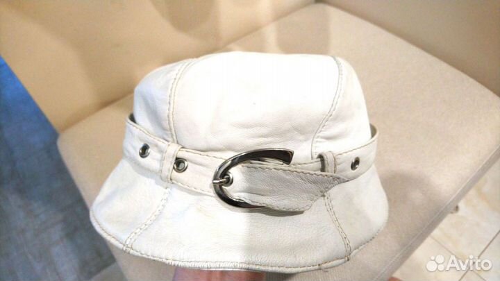 Шляпа кожаная натуральная с подкладом