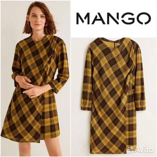 Платье с шерстью Mango S