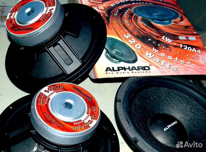 Alphard LW-120A4, 4 Ом 320Вт новый литая рама
