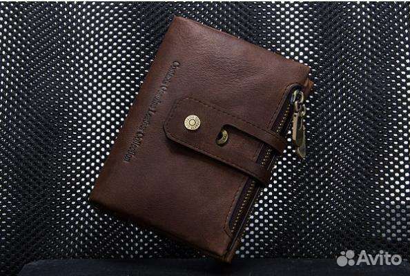Новый кошелёк мужской, натуральная кожа