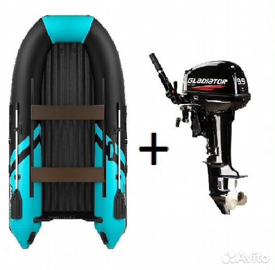 Мотор Gladiator 9.9 + Лодка Gladiator E330S