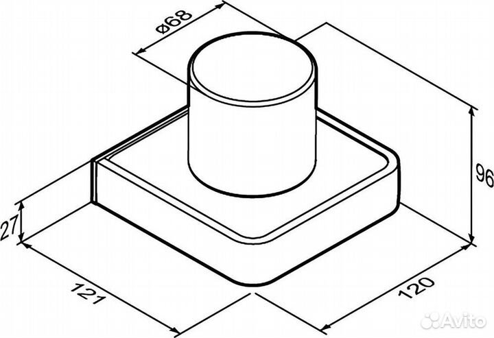 Стакан Damixa Jupiter DA7734300, черный