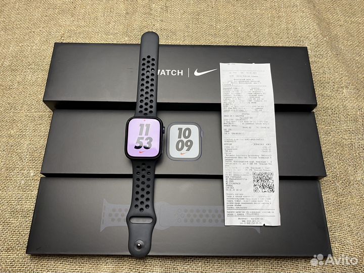Apple watch 7 45 nike отличные