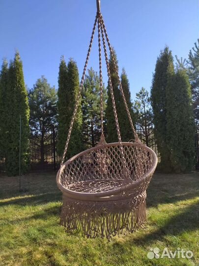 Подвесное кресло-гамак для дома и сада