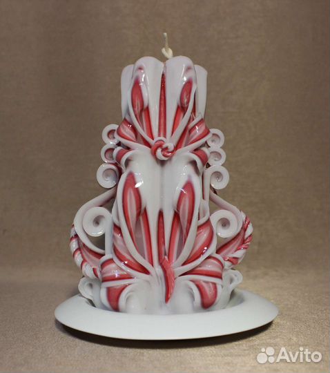 Свечи резные, высота 12-13 см