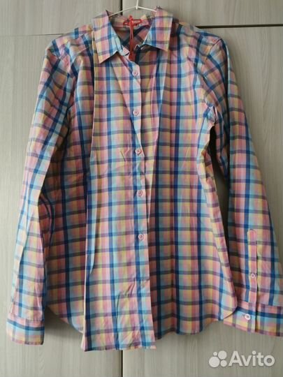 Рубашки новые в клетку 44, 46