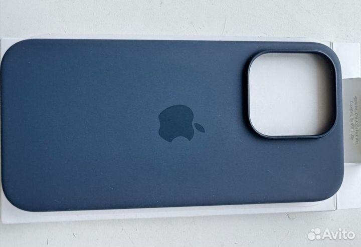 Чехол Apple silicon case iPhone 15 pro storm blue