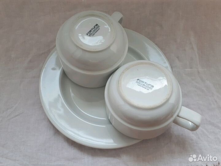 Офисный набор 2 чашки и блюдце