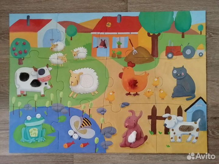 Djeco тактильный пазл гигант