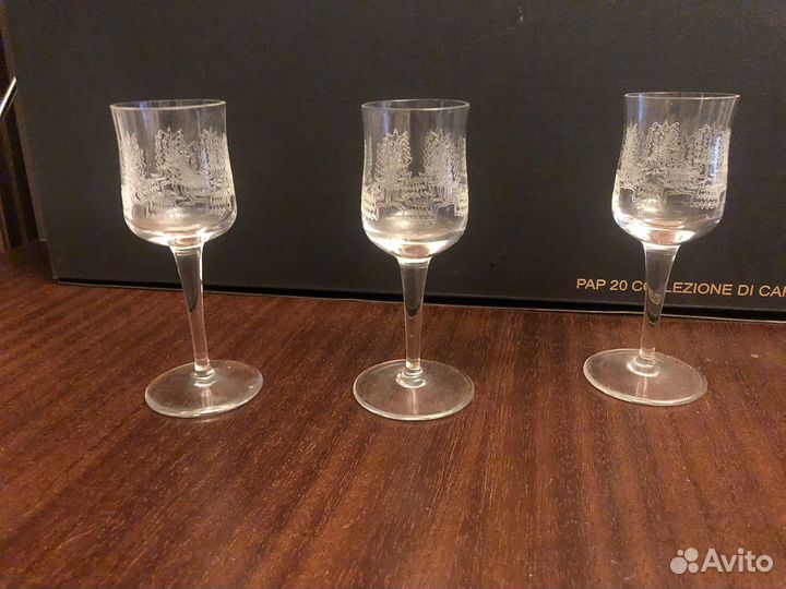 Рюмки времен СССР Чешское стекло 3 шт