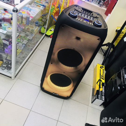 Мощная напольная караоке колонка 150 вт bluetooth