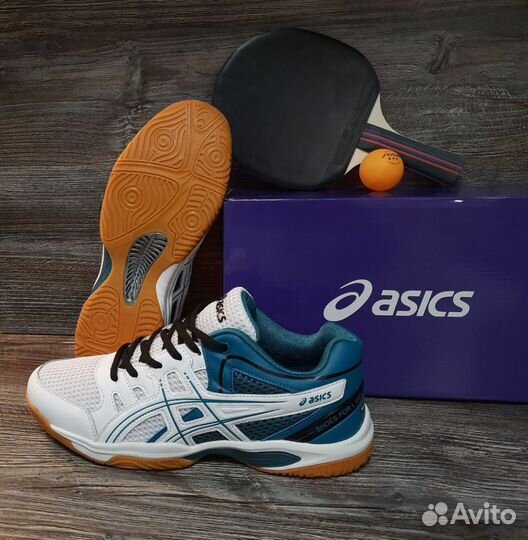 Кроссовки Asics для тенниса артикул 2219 белый/син