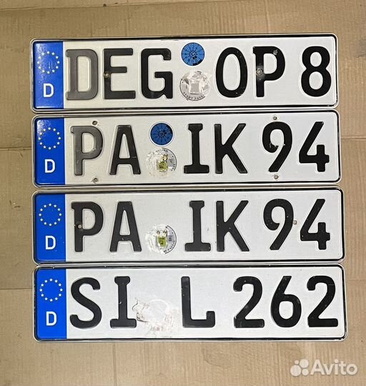 Автомобильные номера Германия не стандартные