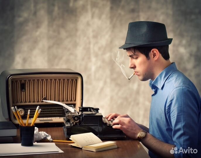 Машинописный набор текста на печатной машинке