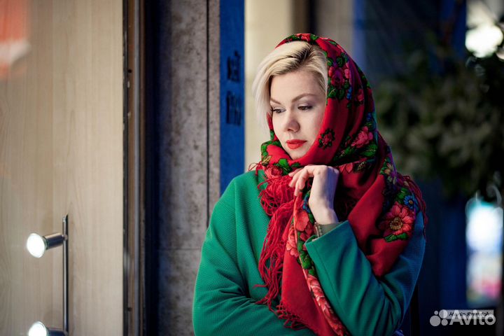 Павловопосадская шаль платок 148х148 бс 256 ппб 87