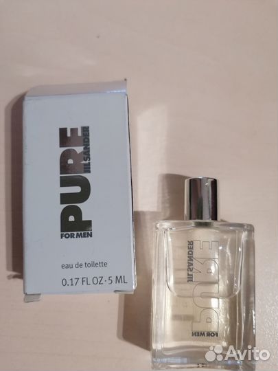 Jil Sander Pure for men,edt, 5 ml