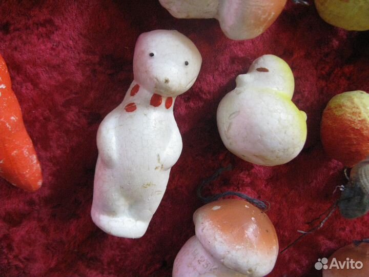 Ёлочные игрушки СССР прес пенопласт 12 ш