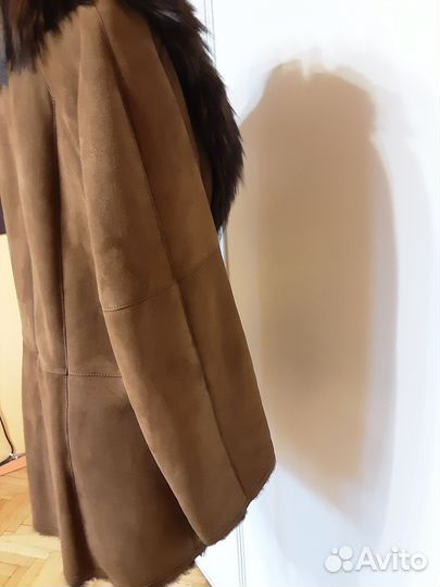 Куртка зимняя женская замшевая размер 48