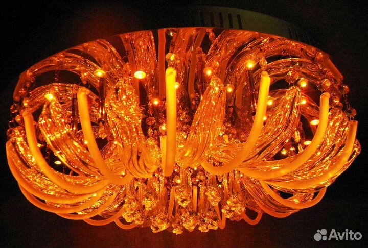 Люстра Потолочная Галоген - 5543/15 золото