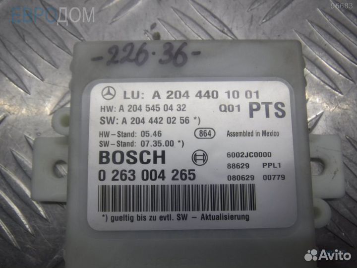 Блок управления (эбу) системы pdc mercedes W204 s1