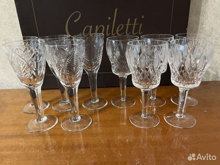 Хрустальные рюмки, стопки и стаканчики СССР